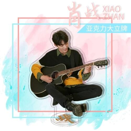 New Trendy The Untamed Chen Qing Ling Mo Dao Zu Shi Xiao Zhan Fans Desk Stand Model Gifts