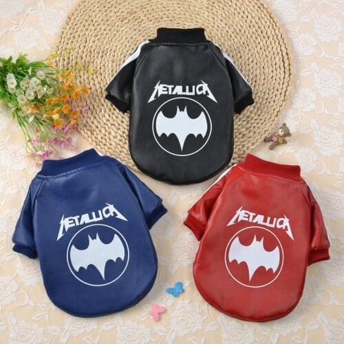 Pet Dog Clothes Thickening Warm Small Dog Coat Jacket Cute PU Pet Dog Costume Winter Pug French Bulldog Clothes for Small Dogs