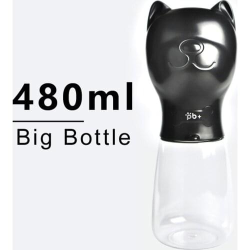 480ML Portable Pet Water Bottle For Dogs Cat Outdoor Travel Drinking Bowl Pet Water Puppy Dispenser Feeder Bulldog Pug Big Size