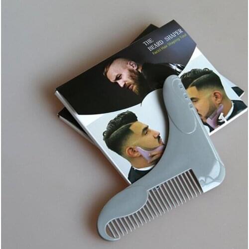 Hot sell Good quality plastic beard comb beard shaper as beard shaping comb for facial hair shaping tool