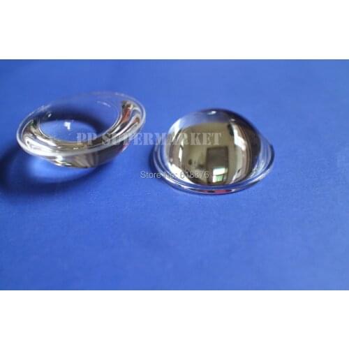 2pcs 44mm LED Lens Lamp Light Reflector Collimator Wide Angle for 20W 30W 50W 100W 60-80degree led lens