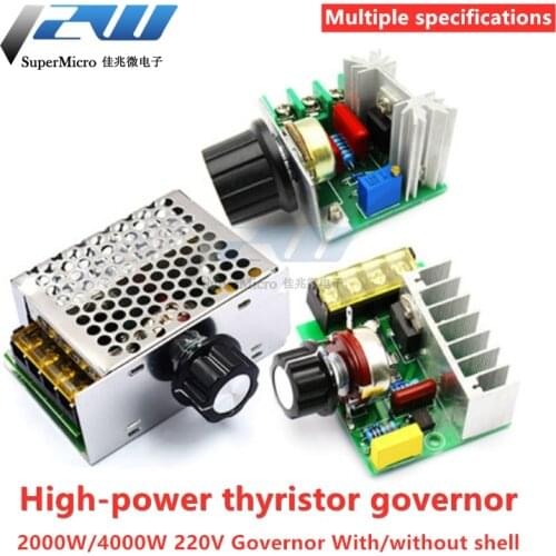 2000W thyristor regulator, 4000W AC 220V motor, high power electronic voltage regulator and temperature regulator module