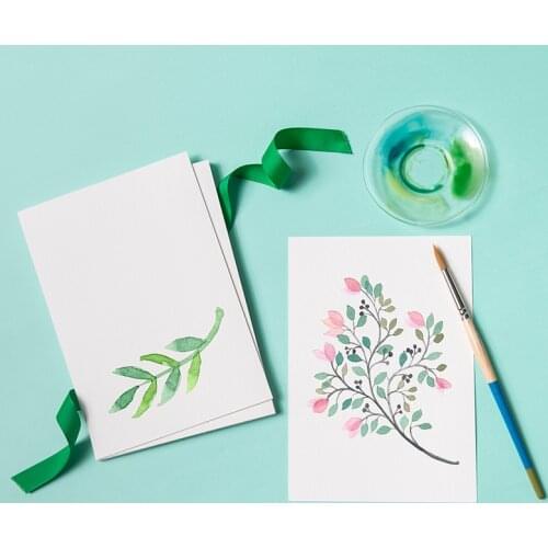 32 to open the German imports of watercolor paper blank DIY card paper hand-painted card white light color cardboard