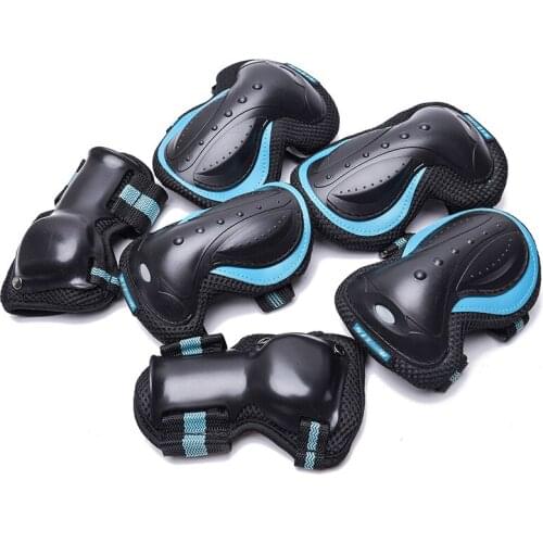 6pcs/set Children Adult Roller Skating Wrist Knee Elbow Protect Riding Pads Protection Adjustable Outdoor Sports Safety Guard
