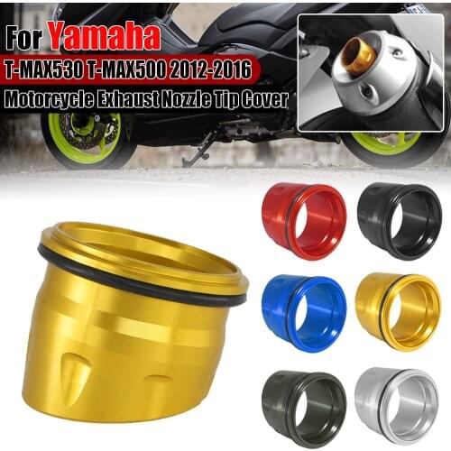 For YAMAHA TMAX530 TMAX500 T MAX 500 530 Motorcycle Exhaust Nozzle Pipe Muffler Tip Decorative Plug Cover 2012 2013 2014 2015 16