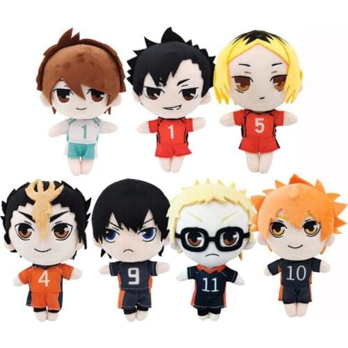 Haikyuu!! Kenma Kozume Kageyama Tobio Hinata Syouyou Nishinoya Yuu Oikawa Tooru Tsukishima kei 20CM Plush Stuffed Toys Retail