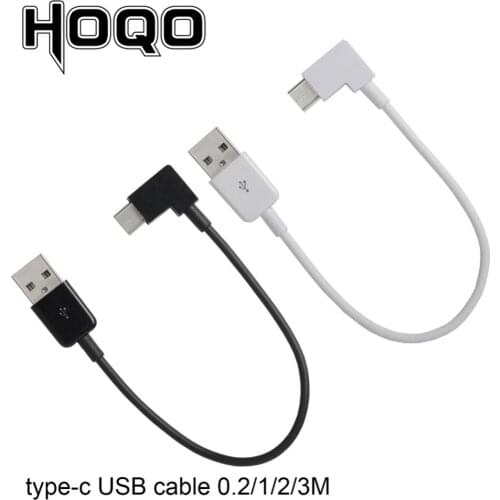 20cm short 1m 90 degree USB Type C Cable 2m 3m 3A USB-C Cable Type-C Fast Charging Cord for Nintendo Switch Samsung S8