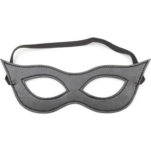 Leather eye mask adult games cosplay bdsm bondage cosplay slave fetish restraints blindfold sex toys for couples women tools