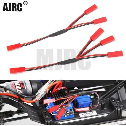 MJRC Three In One Cable Esc Power Supply External Wiring Jst For 1/10 Rc Crawler Car Defender Traxxas Trx4 Tactical Unit Bronco