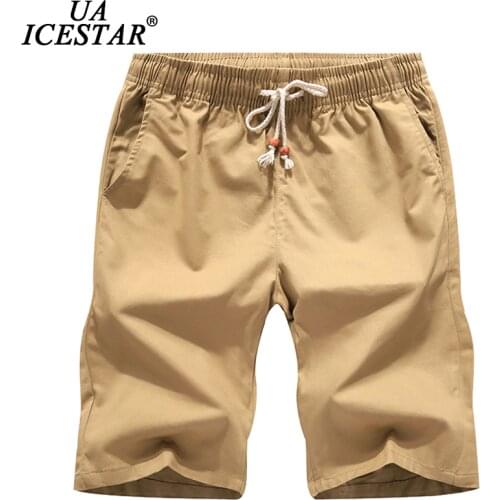 2021 Summer Men Casual Shorts Brand Fashion Jogger Comfortable Breathable Sweatpants Solid Color Cotton Drawstring Shorts Men