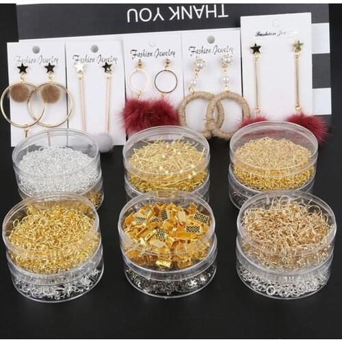 New Earring Findings Ear Clasps Hooks Fittings DIY Handmade Jewelry Making Accessories Iron Hook Ear Wire Jewelry Supplies