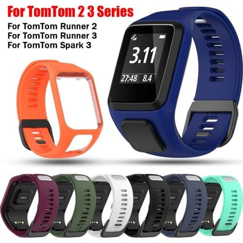 2021 NEW Silicone Replacement Wrist Band Strap For TomTom Runner 2 3 Spark 3 GPS Watch
