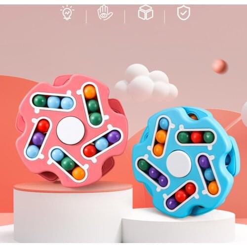 New Kids Funny Finger Rotating Cube Education Toy Decompression Puzzle Childrens Gift Birthday Present Logical Thinking Skill