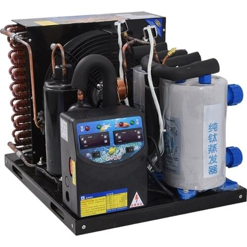 Aquarium Refrigeration Water Chiller Industrial Water Cooling Machine Seafood Pool Fish Tank Chillers 1.5HP One Tow Two Chiller