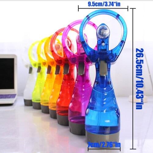 Portable Mini 2 in 1Fan Hand Held Spray Cooling Fan Water Mist Sport Travel Beach Camp Dropshipping Free shipping handheld fan