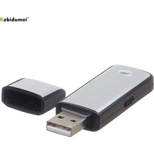 Portable 8G/16G/32G USB Voice Recorder Mini Digital Voice Recording Audio Recorder Rechargeable Built-in Microphone