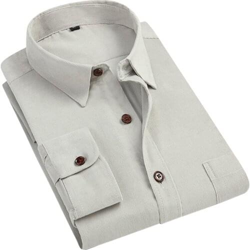 Aoliwen brand 2021 Summer mens long-sleeved shirt business casual office daily shirt 100% cotton long-sleeved fit shirt