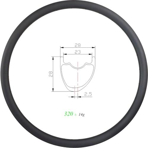 SPEEDSAFE 320g 29er light MTB XC SL carbon bike rim 28mm asymmetric clincher 23mm inner tubeless UD matte glossy 24H 28H 32H