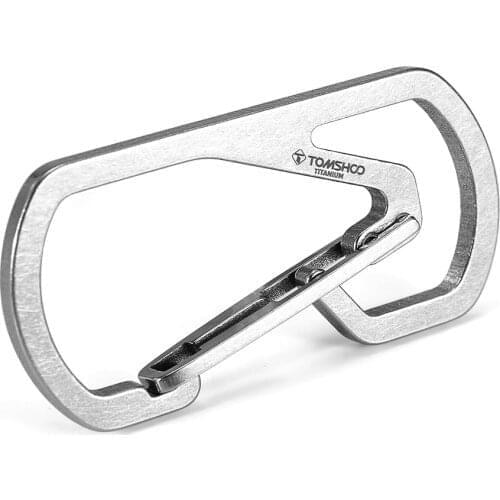 Titanium Carabiner Key Chain Holder Snap Hook Screwdriver Keychain Camping Cup Holder Safety Buckle Survival Gear Hook Carabiner