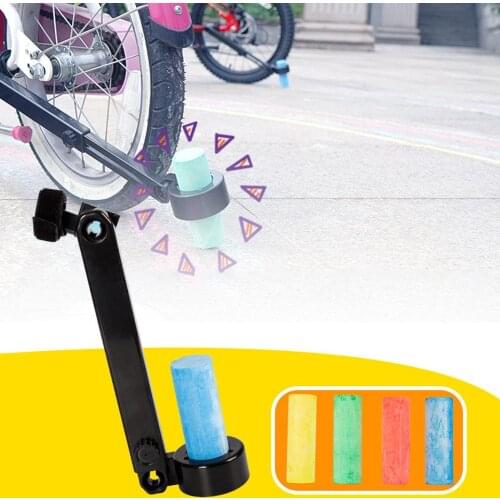 Bicycle Doodle Pen Bicycle Floor Chalk Doodle Toys with 4pcs Chalk Kids Bike Accessories Cycling Drawing Painting Tool