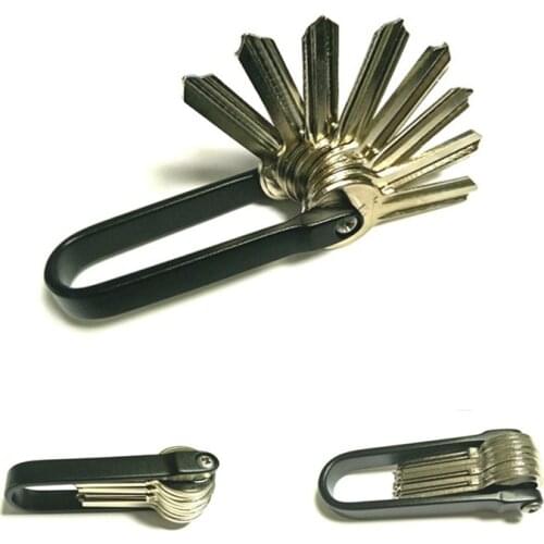 1PC Aluminum Alloy Key Storage Clip Smart Key Holder Keychain Tool EDC Pocket Tool Can Acommodate Multiple Keys