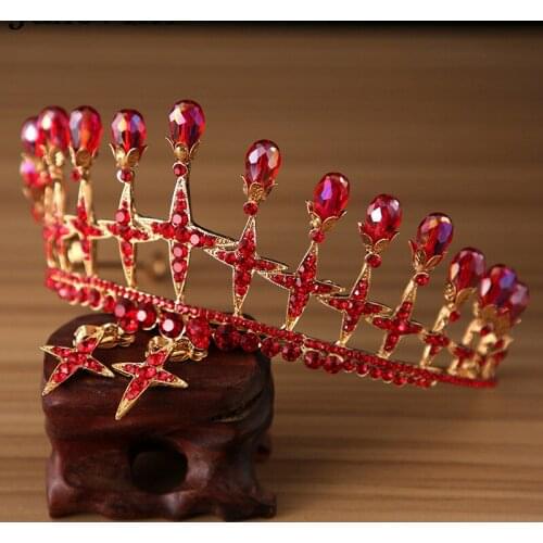 JaneVini 2019 Newest Women Crystal Tiara Crowns Princess Prom Rhinestone Tiaras Headband Wedding Baroque Bridal Hair Jewelry