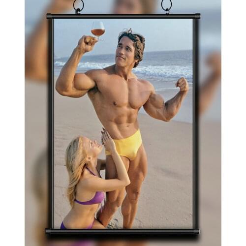 60 Custom Poster Silk Home Deco Arnold Schwarzenegger Bodybuilding Strong Muscle Wall Art Christmas Gift