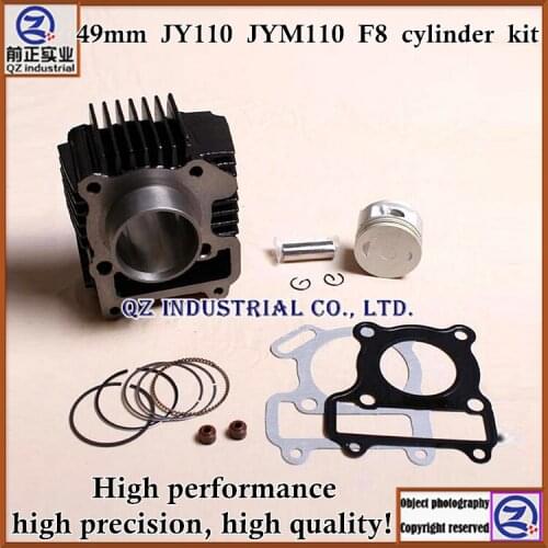 Free shipping high performance high precision high quality for YAMAHA JIANSHE motorcycle 49mm JY110 JM110 F8 cylinder kit