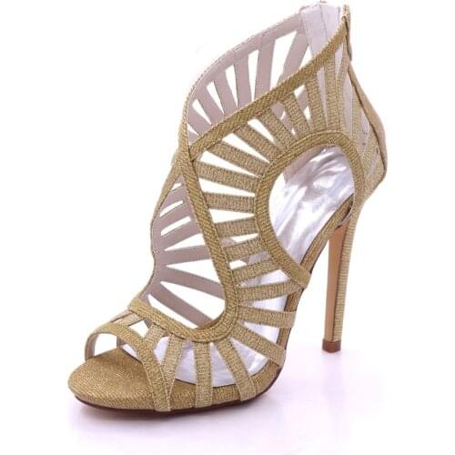 High Heels Women Wedding Sandals Shoes Open Toe Heeled Prom Evening Formal Bridal Party Ladies Dress Sandals