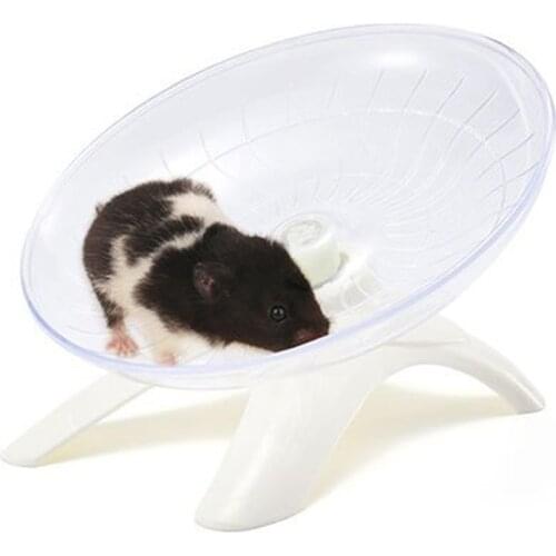 Pet Hamster Flying Saucer Exercise Squirrel Wheel Hamster Mouse Running Disc Rat Toys Cage Small Animal Hamster Accessories