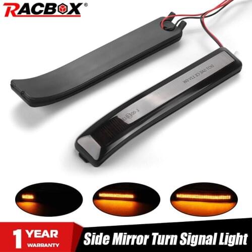 Smoke LED Turn Signal Rearview Mirror Light Dynamic Blinker Flowing Water Flash For Ford F150 2009-2014 For Raptor 2010-2014