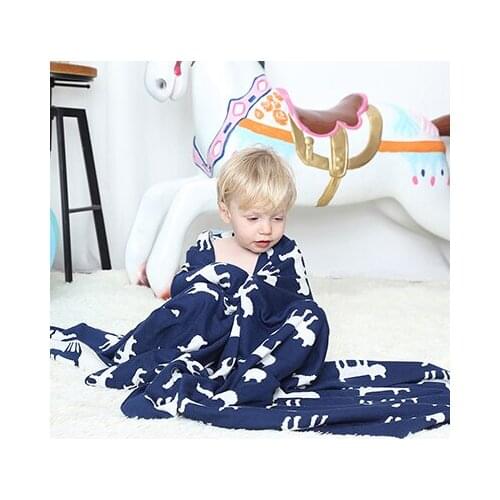 INS Nordic Blanket Cotton Childrens Home Knit Blanket living room bedroom cute cartoon soft comfortable Multi-Function Blanket