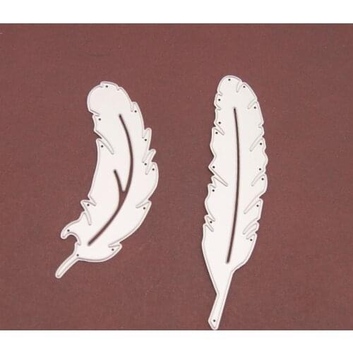 Metal Cutting Dies Scrapbooking Steel Craft Die Cuts Paper Art Emboss Card Making Stenci N02 Feathers