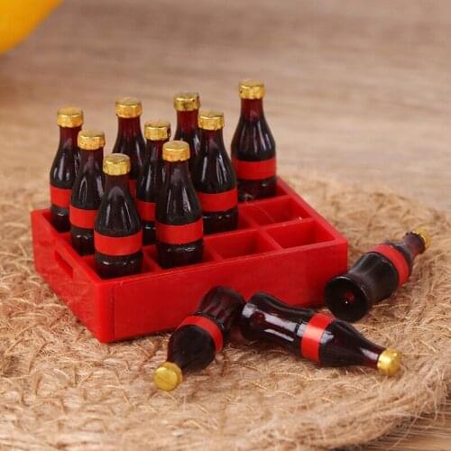 1:12 Cute Mini Cola Miniature Food Scene Model Doll House Accessories Dollhouse Miniature Doll Accessories Girls Toys