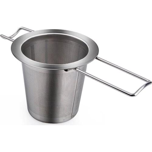 Long Handle Stainless Steel Tea Filter Reusable Strainer for Loose Leaf Tea Infuser