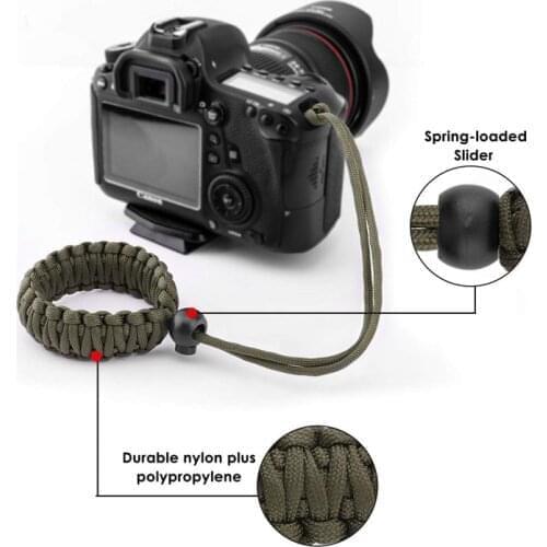 New Camera Strap Camera Wrist Strap Hand Grip Paracord Braided Wristband for Nikon Canon Sony Pentax Panasonic DSLR