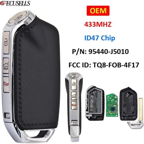 OEM 4 Buttons Remote Smart Car Key Fob 433Mhz ID47 Chip P/N: 95440-J5010 FCC ID: TQ8-FOB-4F17 for KIA Stinger 2019 2020 2021