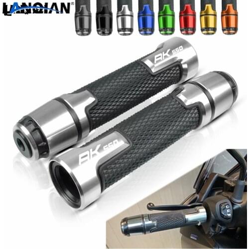 For KYMCO AK550 7/8 22MM Motorcycle CNC Handlebar Grips Hand Grips Ends AK 550 2017 2018 2019 AK550 LOGO Accessories