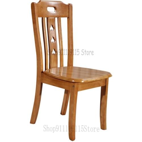 Special Price Solid Wood Chair Household Back Simple Modern Dining Chair Log All Solid Wood Dining Room White Table Chair Stool