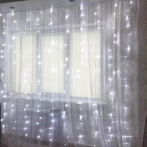 6M LED Curtain Christmas Garlands Icicle LED Curtain Fairy Lights For Bedroom Wedding Decorations New Year Holidays Lighting