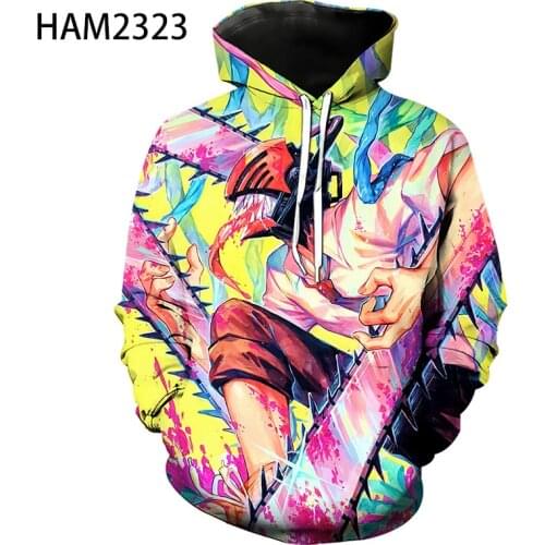 Chainsaw Man Hoodies 3D Print Funny Anime Sweatshirts Men Women Children Fashion Casual Boy Girl Kids Streetwear Pullover
