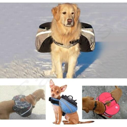 Pet Backpack Waterproof Dog Outdoor Bag Dog Out Reflective Dog Backpack Carries With Pocket Fashion Pet Carrier Dog Supplies