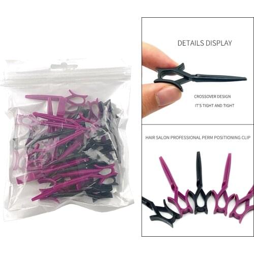 Cross-positioning Perm Hair Clips, 40 Pieces, Hair Clips Professional Sectioning Clips for Salon and Women Girls DIY Accessories