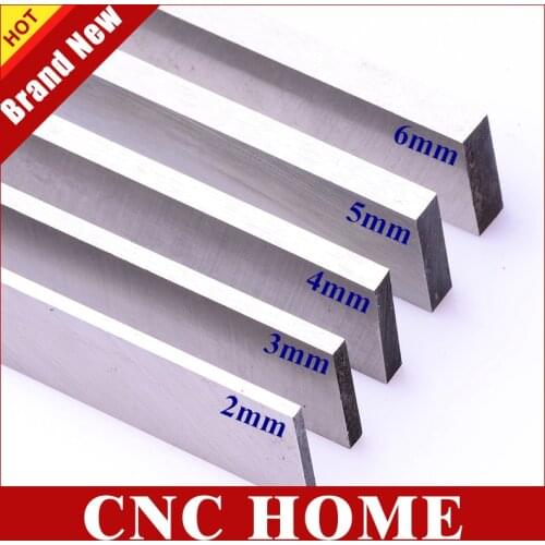 5pcs 2mm,3mm,4mm,5mm,6mm thickness, HSS Steel Bar Lathe Tool, CNC Milling Cutter Length 300mm Width 20mm