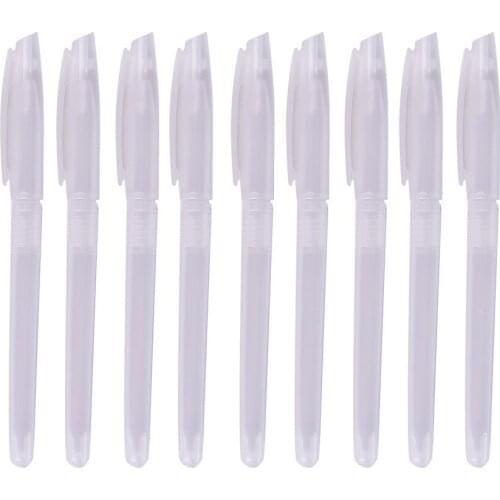 10pcs Transparent Pen Cover Gel Pen Shell Ballpoint Pen Shell Simple Styple Cheap Pen Shell Cover Drop Shipping