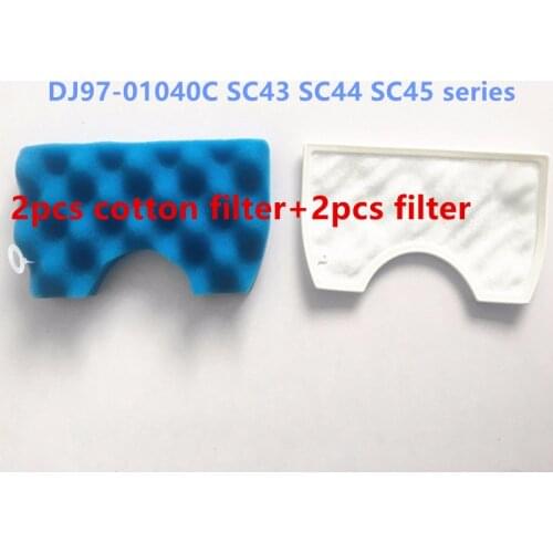 2 set Robot Vacuum Cleaner Parts HEPA Filter for samsung VCA -VM 45P VM 45P SC43 - 47 SC43 SC47 series