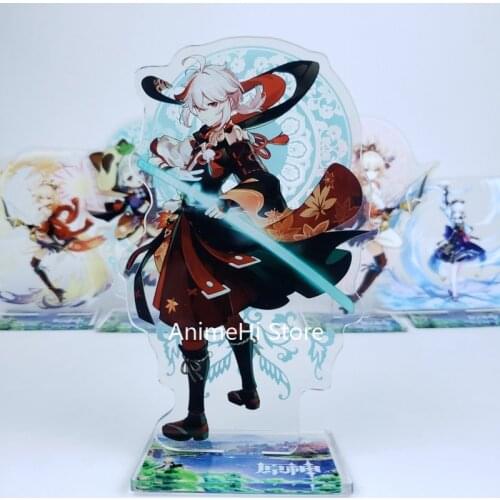 Anime Genshin Impact Kamisato Ayaka Kaedehara Kazuha Ganyu Yoimiya Figure Cosplay Toys Acrylic Stand Model Dolls 15cm