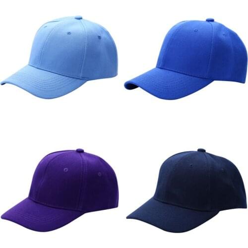 Newest Men Women Fashion Baseball Cap Hip-Hop Adjustable Peaked Hat Solid Unisex Curved Visor Hat