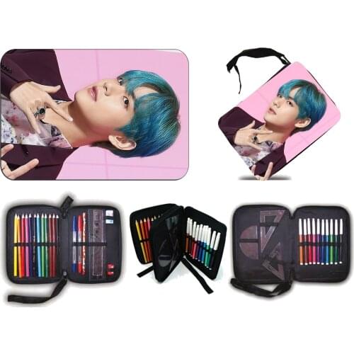 MERCHANDMANIA case BTS V singer MAP OF THE SOUL school child girl pencils pen custom offer