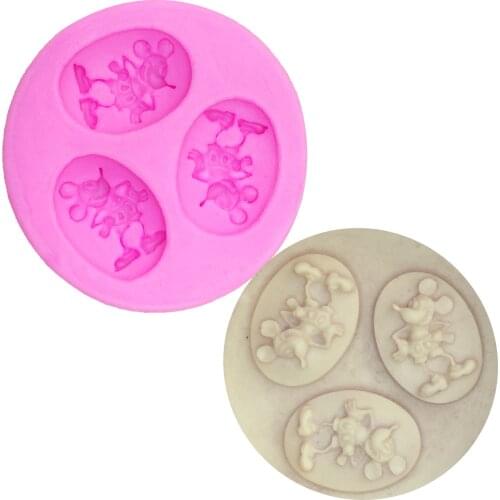 M0270 Cartoon Mouse Cake Molds Silicone Mold Cake Decorating Tools Cake Mould Cute Kitchen Accessories